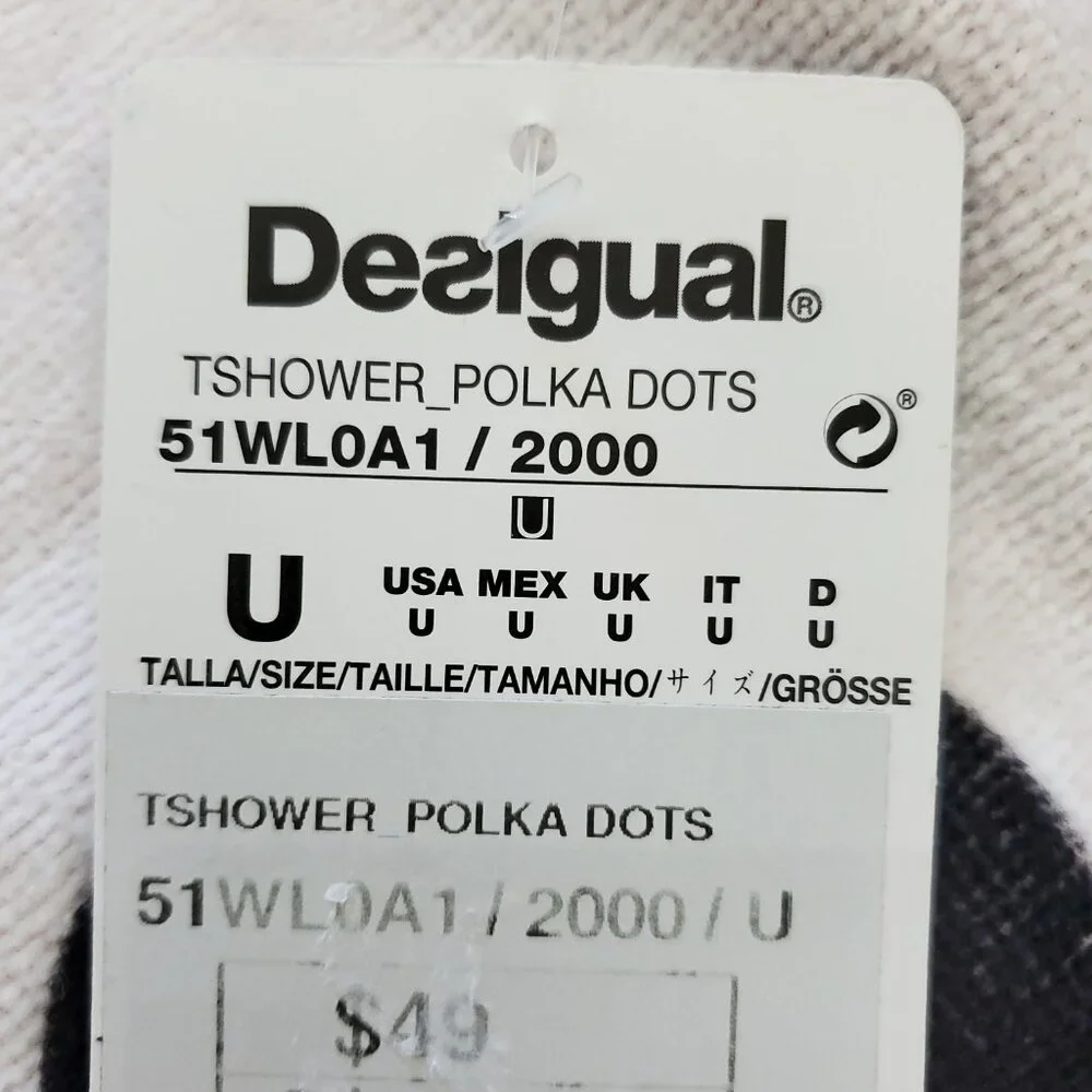 Desigual Botanical Floral Polka Dot Beach Bath Towel - New